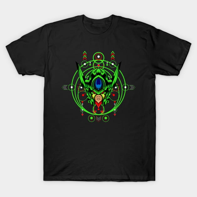 Green Robot T-Shirt by Atrians